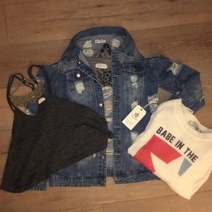 NWT Denim Jacket M by American Bazi. Levi’s like.